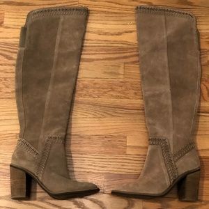 Vince Camuto Madolee Greystone Suede Over The Knee